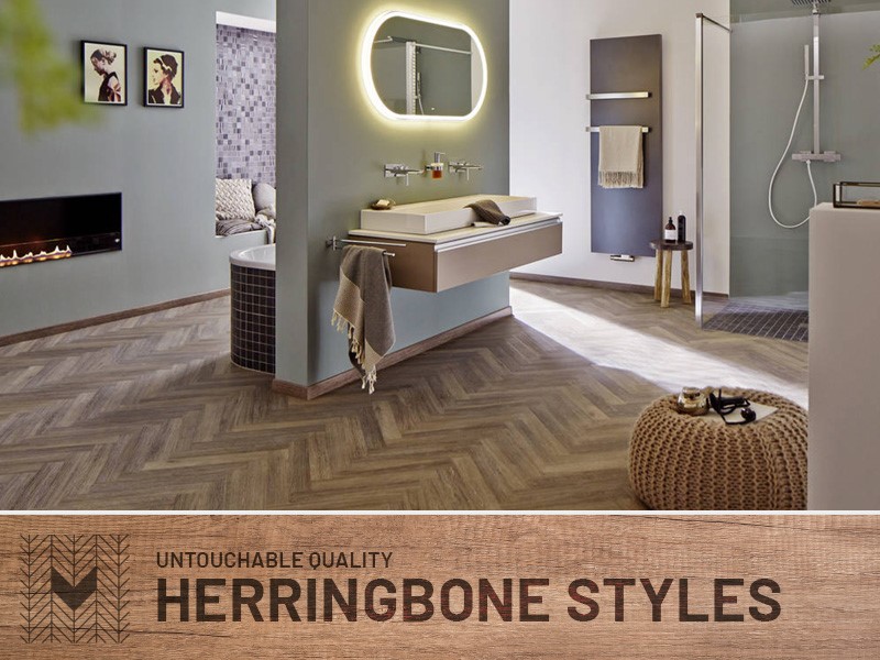 Herringbone Designer Flooring Supply & Fit from Untouchables Flooring Contractors Ltd
